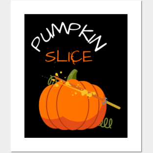 pumpkin slice Posters and Art